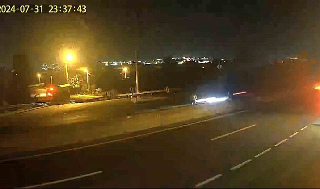 Baba ve oğlun öldüğü kaza kamerada