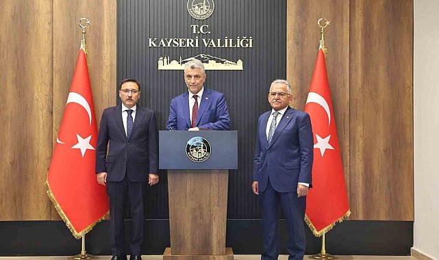 Bakan Bolat'tan Kayseri Valiliği'ne ziyaret