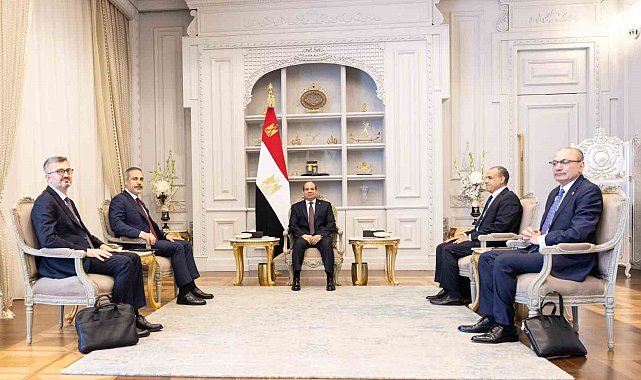 Bakan Fidan, Mısır Cumhurbaşkanı es-Sisi tarafından kabul edildi