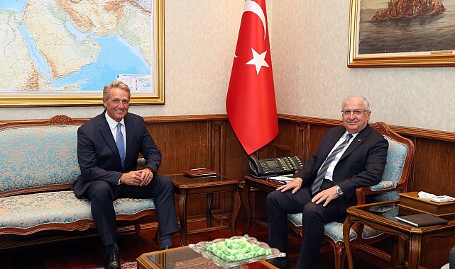 Bakan Güler veda ziyareti gerçekleştiren ABD&#039;nin Ankara Büyükelçisi Flake&#039;i kabul etti