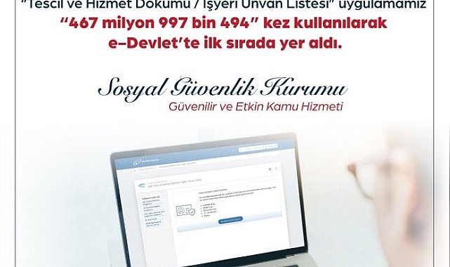 Bakan Işıkhan: "e-Devlet'ten en çok ziyaret edilen uygulama SGK Tescil ve Hizmet Dökümü oldu"