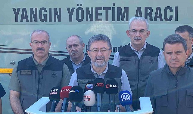 Bakan Yumaklı: "Yangın kontrol altına alındı"