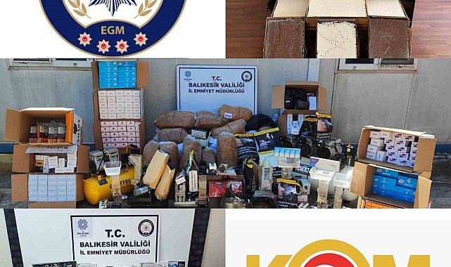 Balıkesir'de kaçak tütün ve kaçak sigara operasyonu: 8 gözaltı