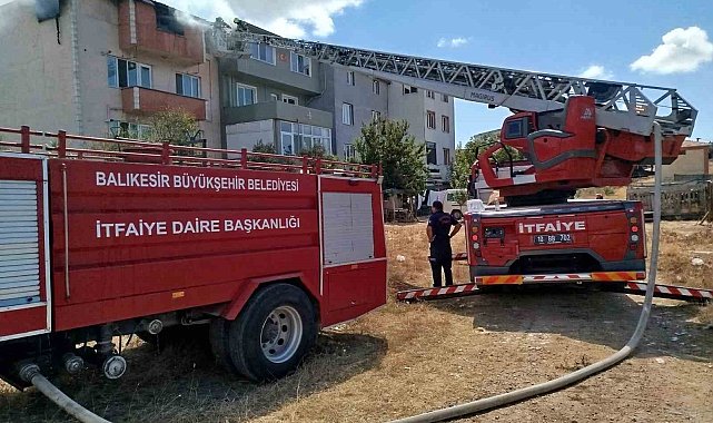 Bandırma&#039;da ocakta unutulan tencere yangına sebep oldu
