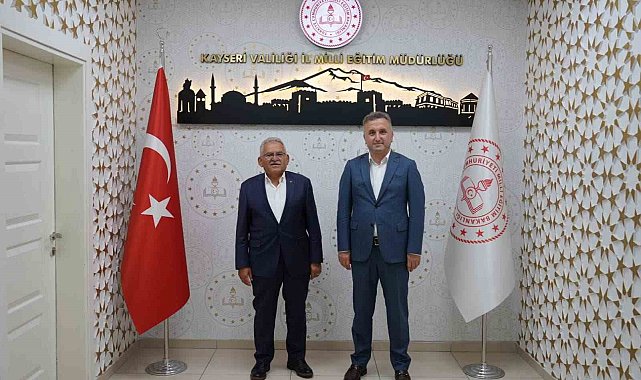 Başkan Büyükkılıç'tan yeni İl Milli Eğitim Müdürü Esen'e ziyaret