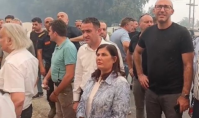 Başkan Çerçioğlu yangın bölgesinde