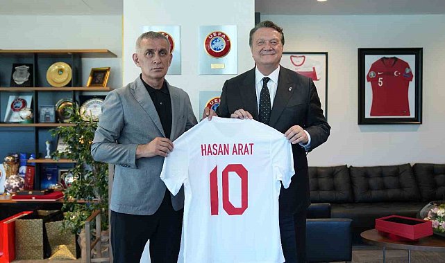 Beşiktaş Başkanı Hasan Arat, TFF Başkanı Hacıosmanoğlu'nu ziyaret etti