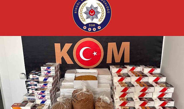 Bingöl'de 40 bin boş makaron ve 30 kilo açık kıyılmış tütün ele geçirildi