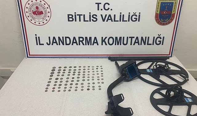 Bitlis'te 97 adet sikke ele geçirildi