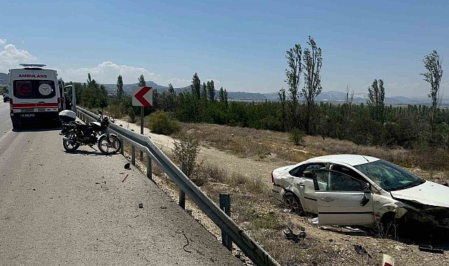 Burdur-Fethiye karayolunda kontrolden çıkan otomobil şarampole düştü: 4 yaralı
