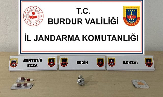 Burdur'da jandarmanın uyuşturucu operasyonunda 1 şüpheli tutuklandı