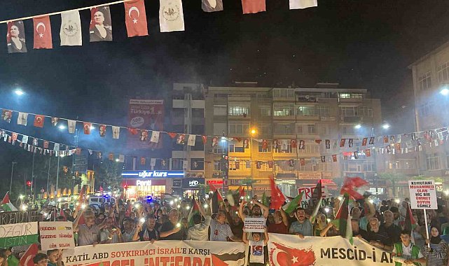 Burdurlular Gazze ve Heniyye için yürüdü