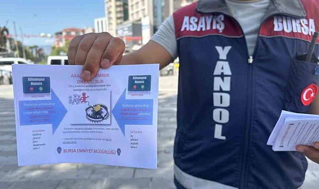 Bursa polisi sokak sokak gezerek uyarıyor, dolandırıcılara inanmayın