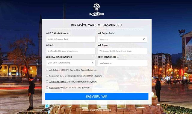 Büyükşehir ilkokul 1. sınıf öğrencilerine kırtasiye yardımı yapacak