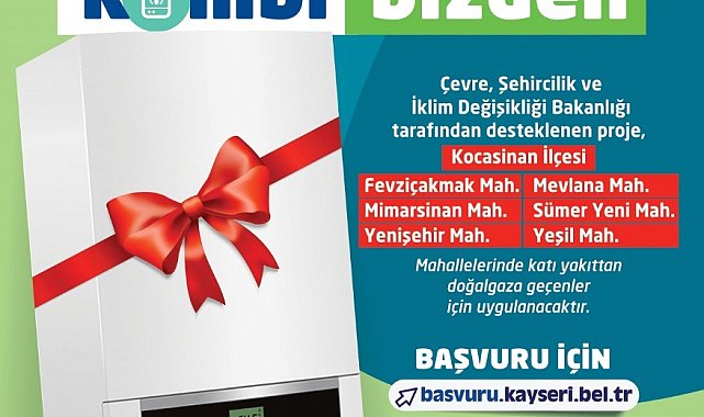 Büyükşehir'in "Tesisat Sizden Kombi Bizden" Projesinin 2. etabı için başvurular başladı