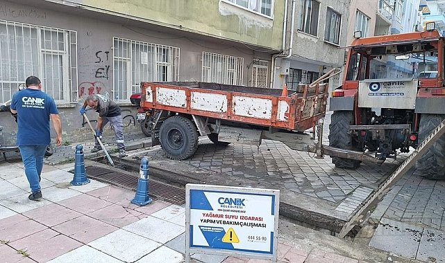 Canik&#039;te sağanağa karşı önlem