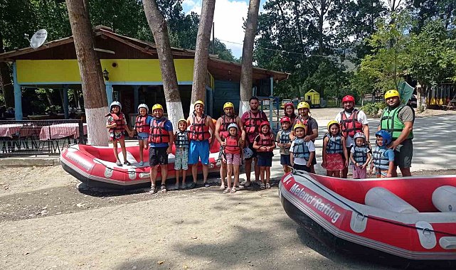 Çekilişi kazandılar rafting yaptılar