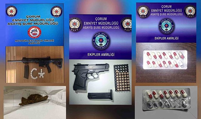 Çorum polisinden şok denetim