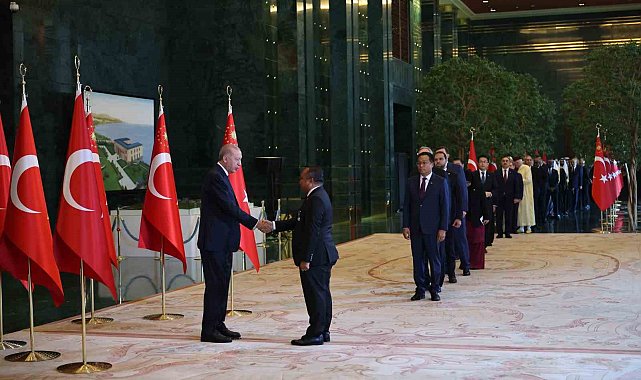 Cumhurbaşkanı Erdoğan, 30 Ağustos Zafer Bayramı tebriklerini kabul etti