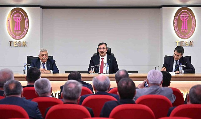 Cumhurbaşkanı Yardımcısı Yılmaz TESK'te