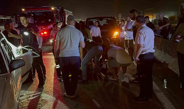 D-100'de feci kaza: 2'si çocuk 5 kişi yaralandı.