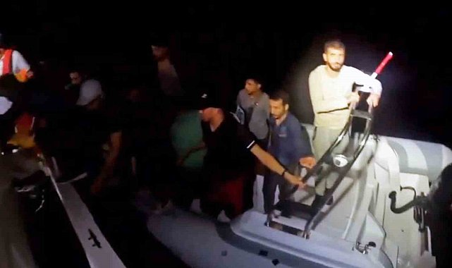 Datça'da 71 düzensiz göçmen kurtarıldı