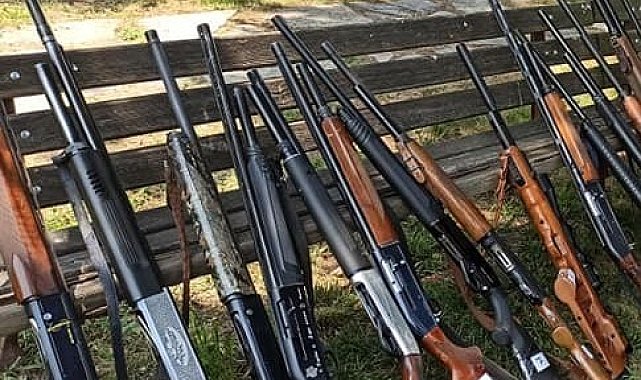 Denetimlerde ele geçirilen tüfekler satılacak