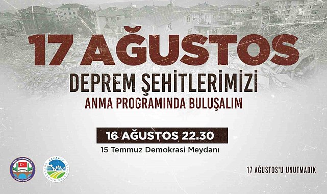 Depremin 25'inci yılı Demokrasi Meydanı'nda anılacak