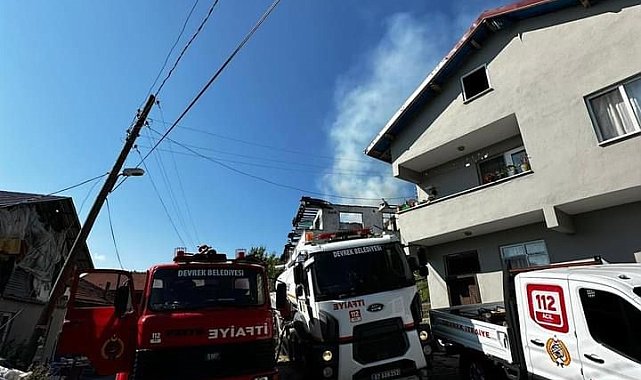 Devrek ilçesinde korkutan yangın