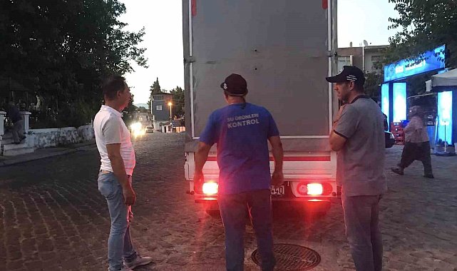 Didim'de su ürünleri nakil araçları denetlendi