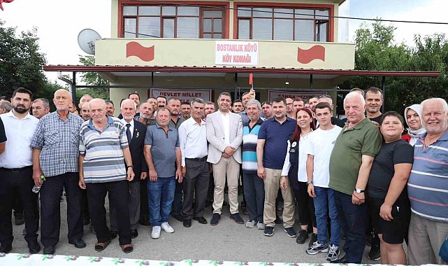 Doğalgaz eylemi yapan köylülere ziyaret