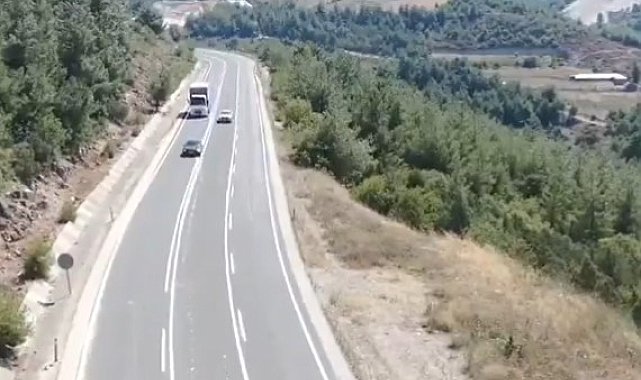 Drone denetimlerinde 27 sürücüye 40 bin 662 TL ceza