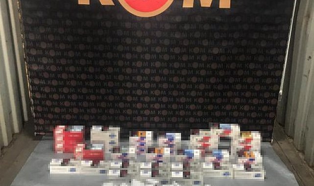 Düzce'de 15 bin 200 dal makaron ele geçirildi