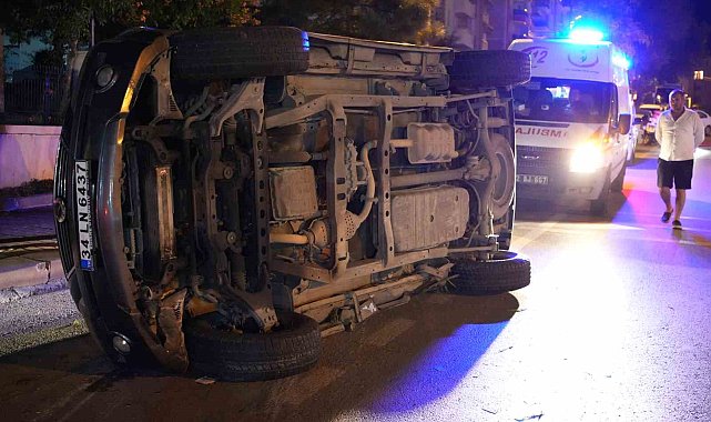 Edirne'de otomobil takla attı: 1 yaralı