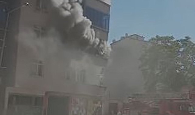 Elazığ'da korkutan ev yangını