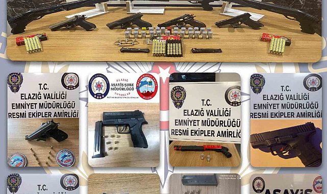 Elazığ'da ruhsatsız silah operasyonları