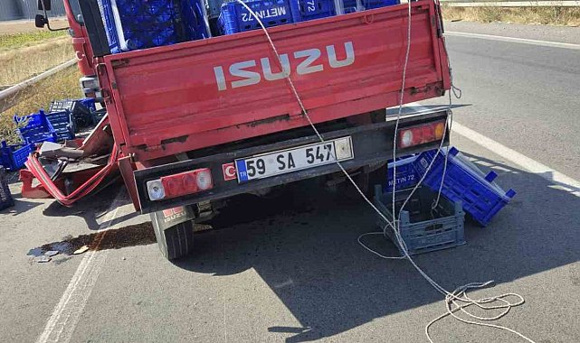 Ergene'de trafik kazası: 1 ölü