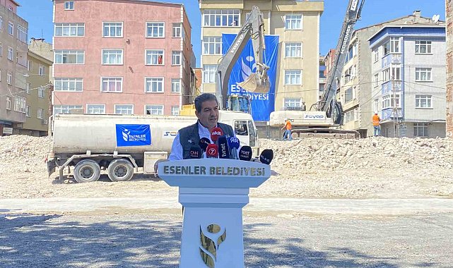Esenler'de 17 Ağustos yıl dönümü öncesi kentsel dönüşüm çalışması