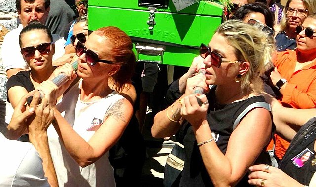 Eşi tarafından öldürülen Senem Kıvrık, son yolculuğuna uğurlandı