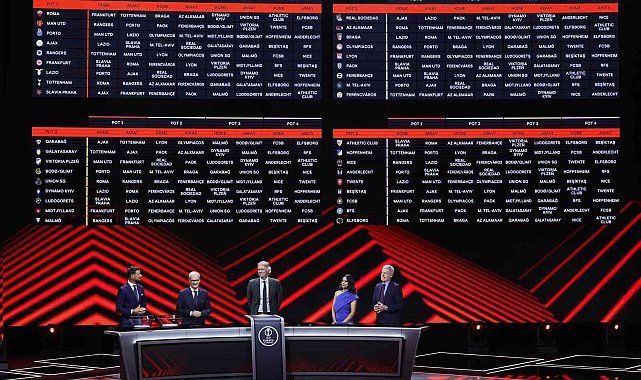 Fenerbahçe, Galatasaray ve Beşiktaş'ın rakipleri belli oldu