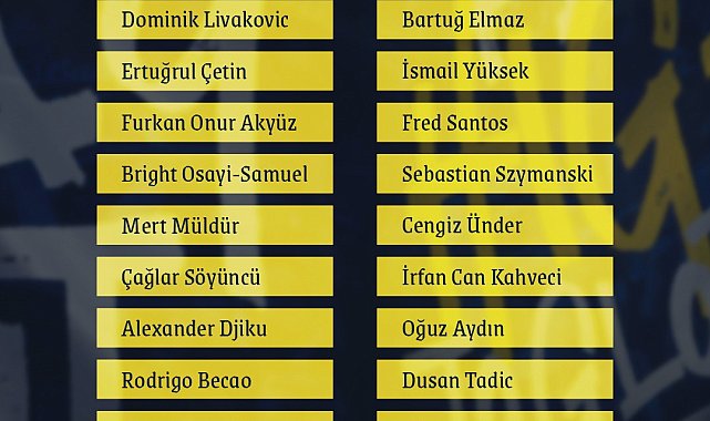 Fenerbahçe'de Fred ve Ferdi Kadıoğlu kamp kadrosunda