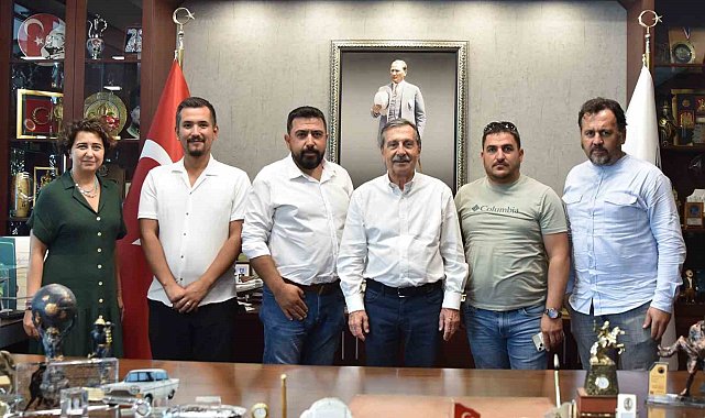 Genç çiftçilerden Başkan Ataç'a ziyaret