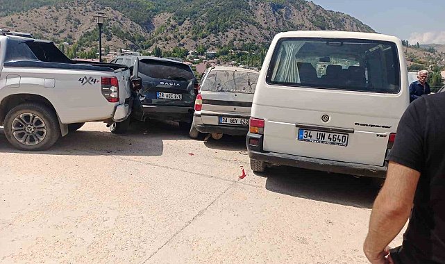 Giresun'da zincirleme trafik kazası: 1 yaralı