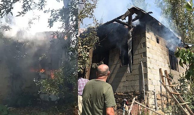 Hakkari'de korkutan yangın