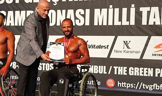 Halit Durak, Türkiye Vücut Geliştirme şampiyonu oldu
