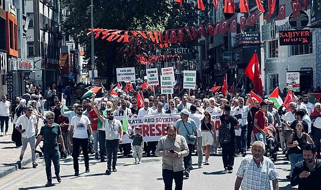 Haniye'nin öldürülmesi Zonguldak'ta protesto edildi