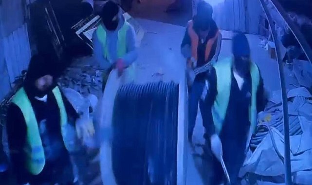 İnşaat görevlisini silahla rehin alan hırsızlar 800 bin liralık malzeme çaldı