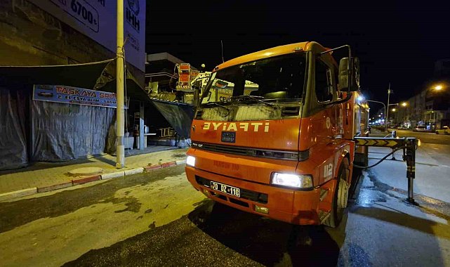 İş yerinde çıkan yangın korkuttu