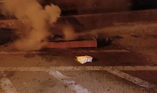 İskenderun'da çöp yangınını itfaiye ekipleri söndürdü