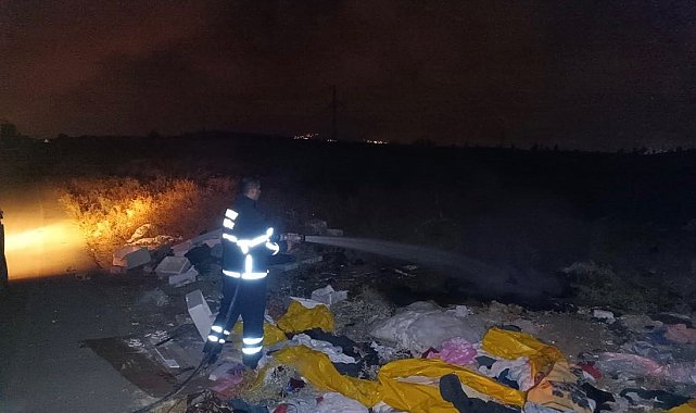 İskenderun&#039;da otluk yangını